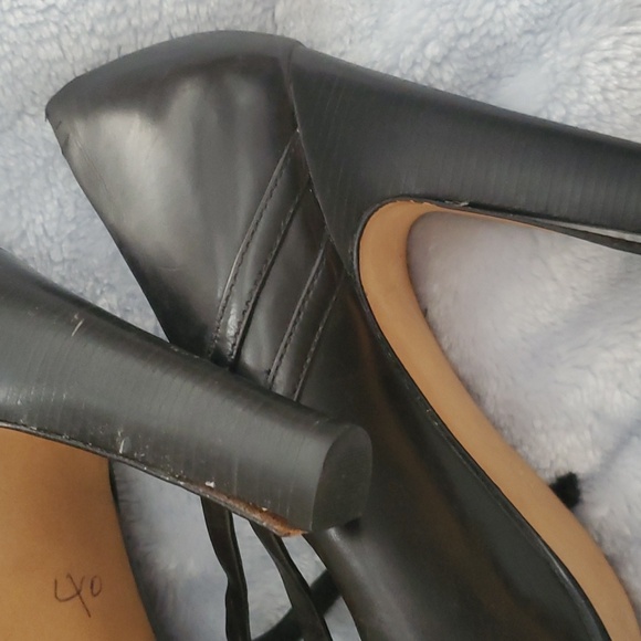 Mia Spiga black Mary Jane heels double strap - Picture 4 of 4